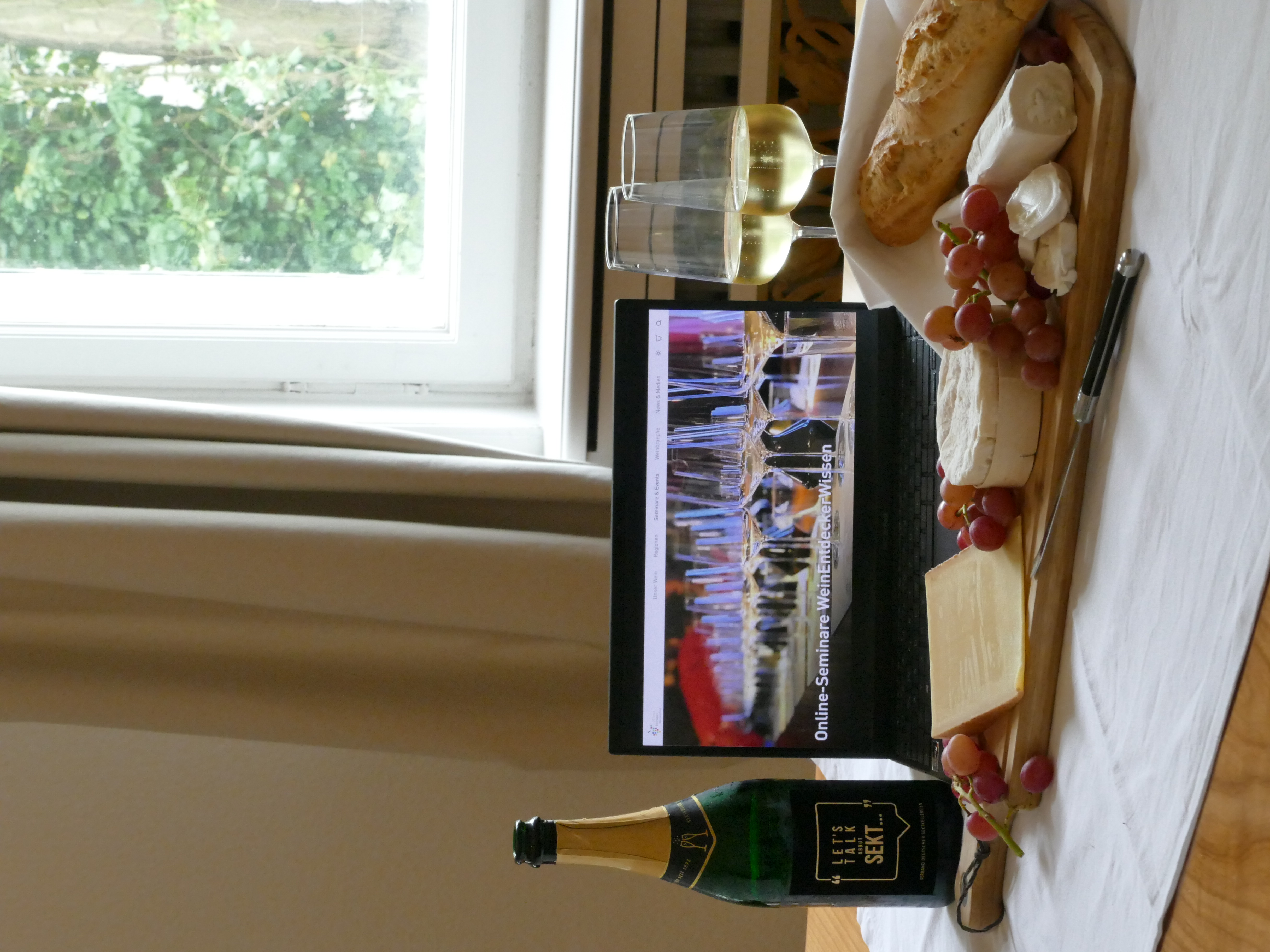 Online-Seminar „Sekt & Käse“ des Deutschen Weininstituts in Zusammenarbeit mit dem VDS